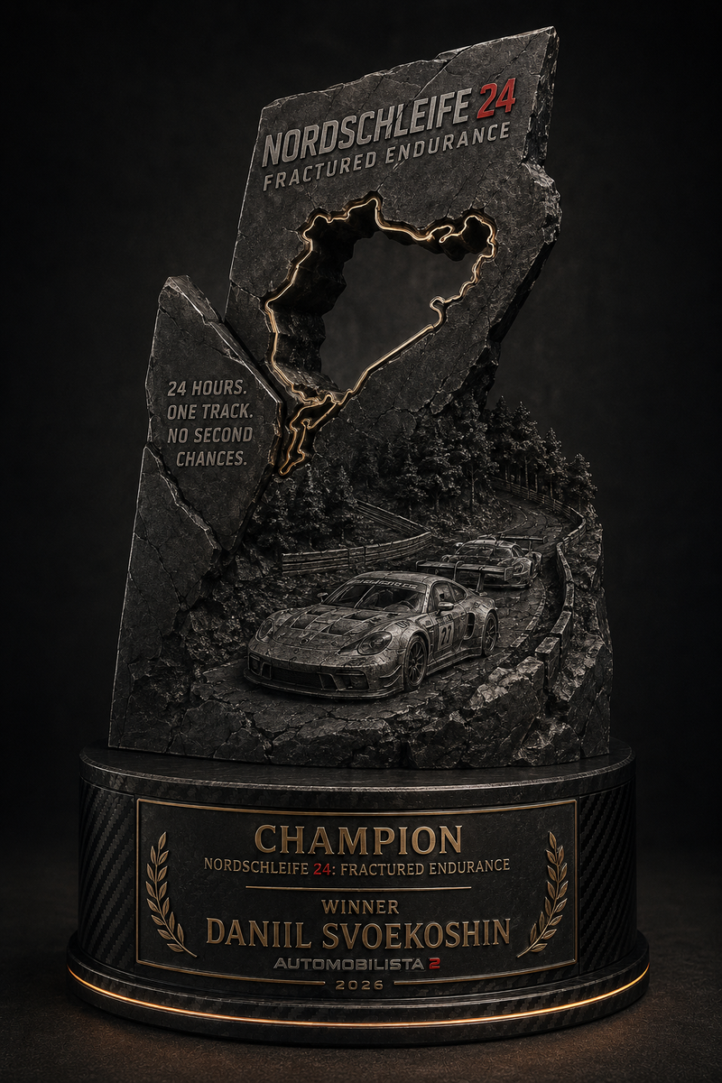 Награда 1-е место NORDSCHLEIFE 24: FRACTURED ENDURANCE 2026