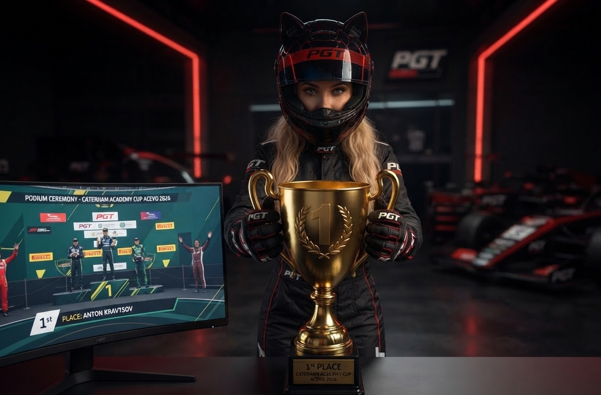 Награда 1-е место Caterham Academy Cup ACEVO 2026